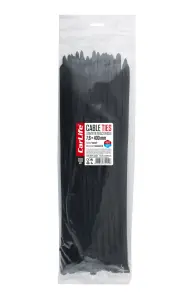 Хомуты CarLife пластиковые черные 7,6x400мм, 100шт №1