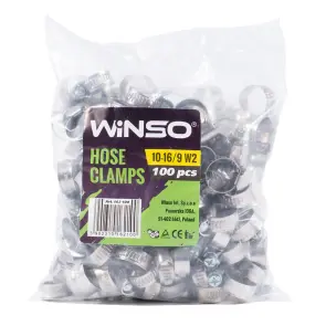Хомути Winso 10-16/W2, 9мм, 100шт №1