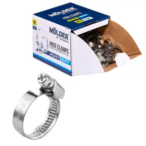 Хомуты Molder 16-27/W2, 9мм, 100шт №1