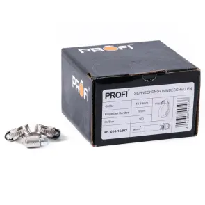 Хомути Profi 10-16/W2, 9мм, 100шт №1