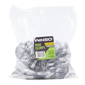 Хомуты Winso 25-40/W2, 9мм, 100шт №1