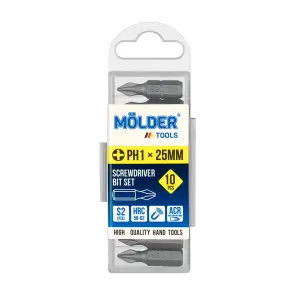 Набір біт Molder PH1x25мм 10шт №1