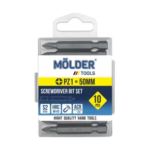 Набор бит Molder PZ1x50мм 10шт №1