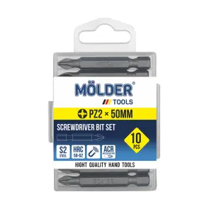 Набір біт Molder PZ2x50мм 10шт №1