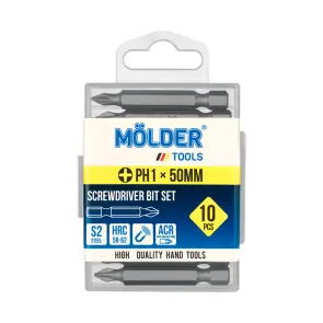 Набір біт Molder PH1x50мм 10шт №1