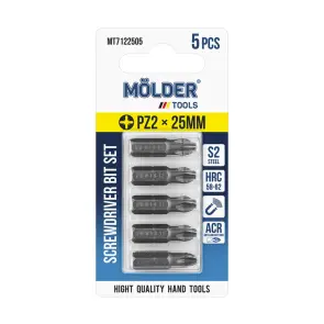 Набор бит Molder PZ2x25мм 5шт №1