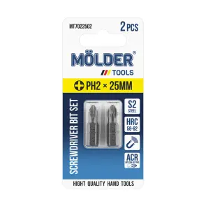 Набір біт Molder PH2x25мм 2шт №1