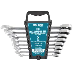 Набір ключів Molder з трещіткою CR-V, 8шт №1