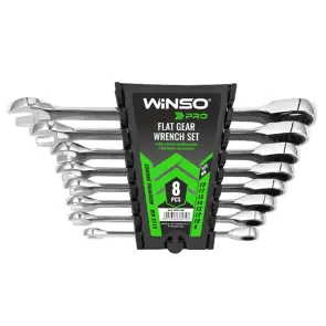 Набір ключів Winso Pro комбіновані з тріскачкою CR-V 8шт (8-10-12-13-14-15-17-19мм) №1