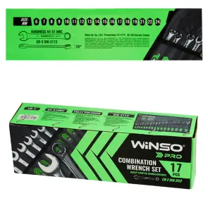 Набір ключів Winso Pro комбіновані CR-V 17шт 6-24мм №5