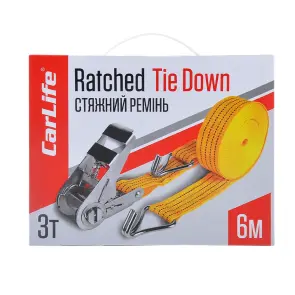 Стяжний ремінь з замком CarLife 3т, 6м №4