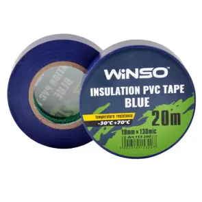 Стрічка ізоляційна ПВХ Winso д.20м, ш.19мм, т.130мк, синя №1