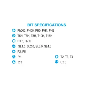 Отвертка Brevia с комплектом насадок для точных работ 24в1 №2