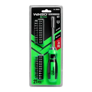 Викрутка Winso Pro з комплектом насадок 20шт №1