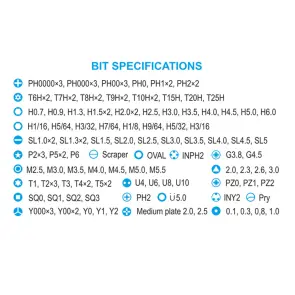 Викрутка Brevia з комплектом насадок для точних робіт 126в1 №2