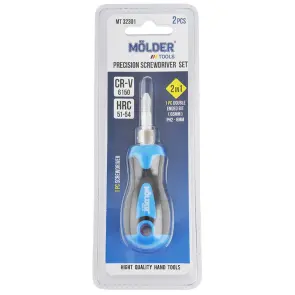 Викрутка Molder зі змінними насадками 2в1 (PH2x65mm+SL6) №2