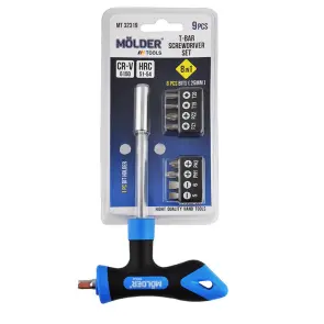 Викрутка Molder Т-подібна з комплектом насадок 8в1 №1