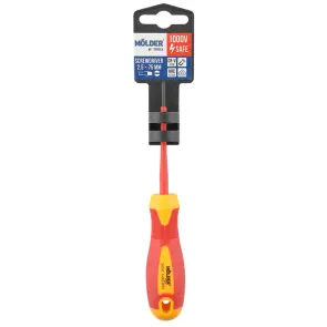 Викрутка Molder шліцева діелектрична VDE 1000В, SL2.5x75mm №1