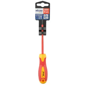 Викрутка Molder шліцева діелектрична VDE 1000В, SL3x100mm №1