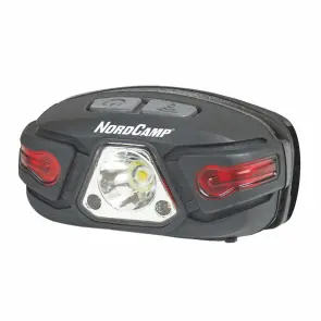 Фонарь налобный Nord Camp 250Lm, 5W LED, 850mAh, с сенсором белый/красный №1
