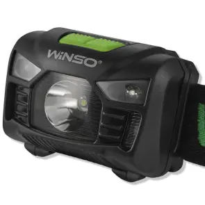 Ліхтар налобний Winso 100Lm, 3W LED, 3xAAA, з сенсором білий/червоний №3