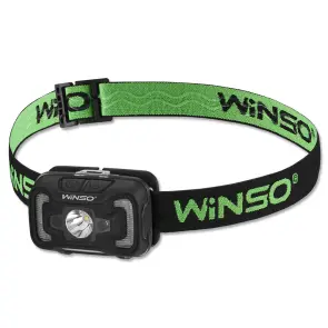 Ліхтар налобний Winso 300Lm, 5W CREE XTE+COB, 1800mAh, з сенсором білий/червоний №1