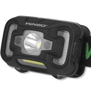 Ліхтар налобний Winso 300Lm, 5W CREE XTE+COB, 1800mAh, з сенсором білий/червоний №3