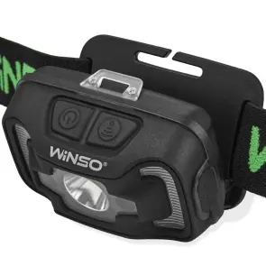 Ліхтар налобний Winso 300Lm, 5W CREE XTE+COB, 1800mAh, з сенсором білий/червоний №4
