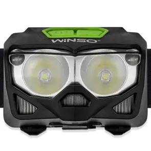 Ліхтар налобний Winso Pro 500Lm, 2x5W CREE XTG, 1200mAh/3xAAA, з сенсором білий/червоний №2