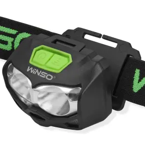 Ліхтар налобний Winso Pro 500Lm, 2x5W CREE XTG, 1200mAh/3xAAA, з сенсором білий/червоний №4