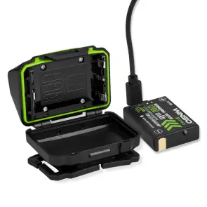Ліхтар налобний Winso Pro 500Lm, 2x5W CREE XTG, 1200mAh/3xAAA, з сенсором білий/червоний №6
