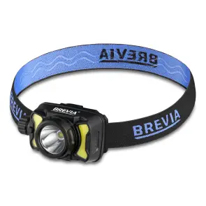 Ліхтар налобний Brevia 600Lm, 3W CREE XPG+COB, 1200mAh/3xAAA, білий/червоний №1