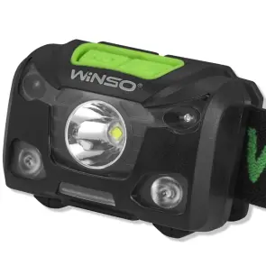 Ліхтар налобний Winso 250Lm, 5W XPG, 1200mAh/3xAAA, з сенсором білий/червоний №3
