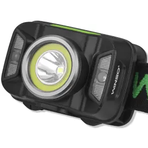Фонарь налобный Winso 330Lm, 5W CREE XTE+COB, 1800mAh, с сенсором белый/красный №3