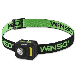 Ліхтар налобний Winso 250Lm, 3W XPE+3W COB, 850mAh, з сенсором білий/червоний №1