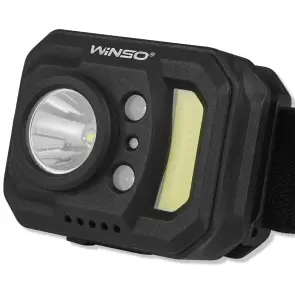 Ліхтар налобний Winso 250Lm, 3W XPE+3W COB, 850mAh, з сенсором білий/червоний №3