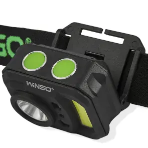 Ліхтар налобний Winso 250Lm, 3W XPE+3W COB, 850mAh, з сенсором білий/червоний №4