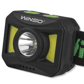 Ліхтар налобний Winso 300Lm, 3W+COB, 850mAh, білий/червоний №3