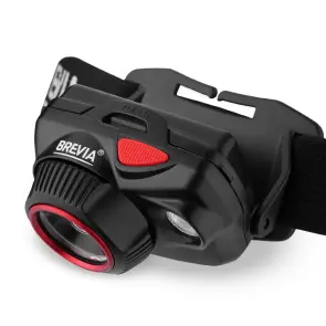 Ліхтар налобний Brevia 520Lm, Focus Control, 800mAh, 3xAAA, білий/червоний №4