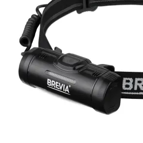 Ліхтар налобний Brevia 500Lm, 2600mAh micro-USB, IP64, заднє світло №5