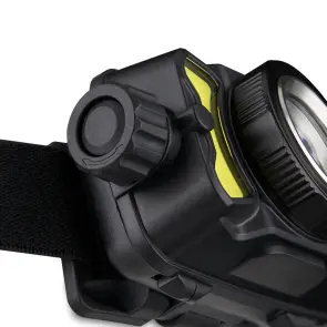 Ліхтар налобний Brevia 600Lm, 3W CREE XPG+COB, 1200mAh/3xAAA, Zoom, з сенсором білий/червоний №7