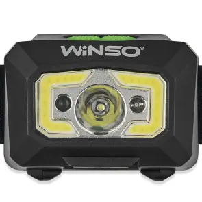 Ліхтар налобний Winso 240Lm, 3W XPE+ COB, 1200mAh, з сенсором білий/червоний №2