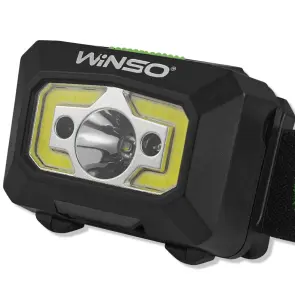 Ліхтар налобний Winso 240Lm, 3W XPE+ COB, 1200mAh, з сенсором білий/червоний №3