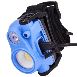 Ліхтар налобний Brevia 400Lm+200Lm, 3W+3W COB, 1200mAh №5