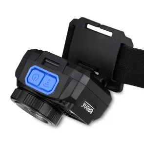 Фонарь налобный Brevia 550Lm, 3W CREE XPG+COB, 1200mAh/3xAAA, Zoom, с сенсором белый/красный №4