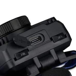 Фонарь налобный Brevia 550Lm, 3W CREE XPG+COB, 1200mAh/3xAAA, Zoom, с сенсором белый/красный №7