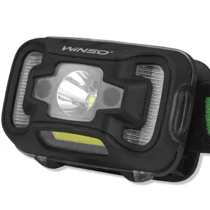 Фонарь налобный Winso 200Lm, 5W CREE XTE+COB, 3xAAA, с сенсором белый/красный №3