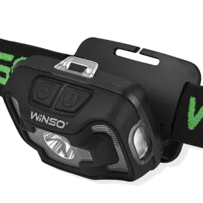 Фонарь налобный Winso 200Lm, 5W CREE XTE+COB, 3xAAA, с сенсором белый/красный №4