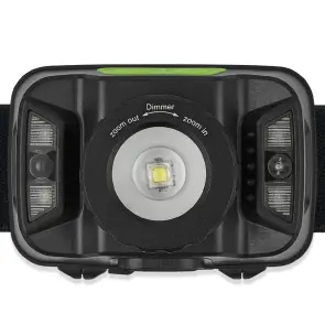 Ліхтар налобний Winso 260Lm, 5W CREE XTE, 1800mAh, Zoom, з сенсором білий/червоний №2