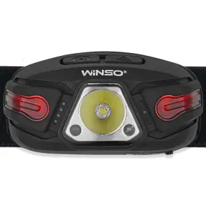 Фонарь налобный Winso 250Lm, 5W LED, 850mAh, с сенсором белый/красный №2